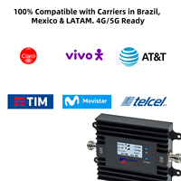 Amplificador de Señal EasyBoost BF-CA/500K 850/AWS1700MHz con Ganancia de 72dB, Repetidor, Aplicación Tuya Smart, 2G 3G 4G 5G GSM LTE para Hogar, Oficina, Auto, Interiores