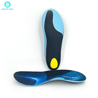 Semelles orthopédiques de sport LOVE in SOUL avec plaque en nylon et mousse PU souple pour soulager la douleur au pied et la marche quotidienne ou les chaussures de basket-ball