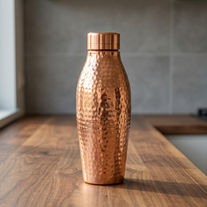 Hot Selling BLarge Copper 1000ml Eco-Friendly Water <b>Bottle</b> with Penguin Hammered Design for Drinking - Product Image 3