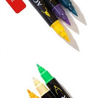Ensemble de stylos aquarelle à double embout, pointe pinceau et pointe fine, encre à base d'eau, ENSEMBLE DE STYLOS COULEUR, marqueurs double face, marqueur pinceau artistique