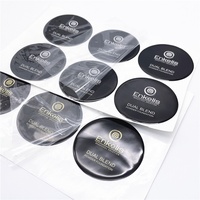 Autocollant en résine époxy imprimé sur mesure, autocollant en résine 3D en relief, autocollant résistant à l'eau et aux UV, autocollant en résine pour logo de marque