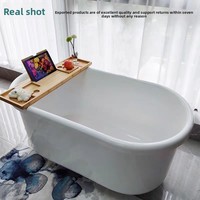 Baignoire autoportante en acrylique sans installation, design moderne, pour usage domestique en petits espaces, spa indépendant mobile, mini-baignoire pour personnes âgées