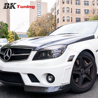 Capots de moteur BK Tuning Benz Classe C W204 pré-modifiés style 507, en fibre de carbone 3K, pour Mercedes Benz W204.