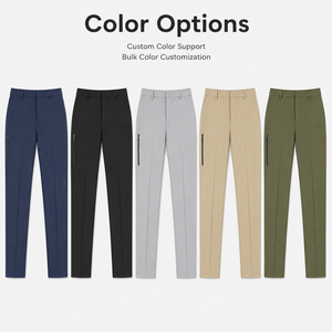 <span class=keywords><strong>Pantaloni</strong></span> da Golf Affusolati Personalizzati da <span class=keywords><strong>Uomo</strong></span> <span class=keywords><strong>con</strong></span> Tasca Verticale <span class=keywords><strong>con</strong></span> Cerniera sulla Coscia, <span class=keywords><strong>Pantaloni</strong></span> Business Casual per Produttori OEM Private Label - Product Image 6