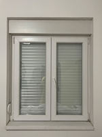 Fenêtre à volets roulants verticaux modernes automatiques en alliage d'aluminium pour extérieur