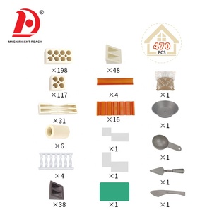 Huada DIY Bất Khối Xây Dựng Nhà Bộ Dụng Cụ Đồ Chơi Sáng Tạo Xây Dựng Kỹ Thuật Đồ Chơi Với cements Xây Dựng Đồ Chơi - Product Image 4