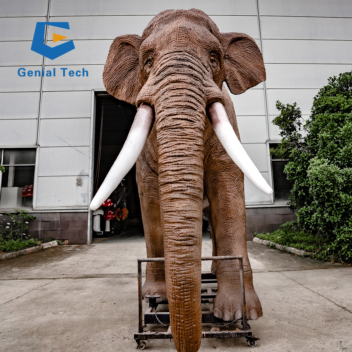 【elephant.m】ガラスナギット JN-Z23J26 Animatronic Elephant - Lifesize Theme Park Model