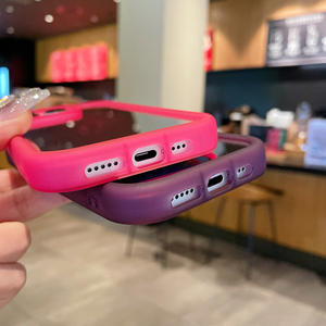 Funda estilo coreano para iPhone 15 Pro Max, compatible con 14/13, con espejo de maquillaje simple, marco para fotos, a prueba de golpes y protectora. - Product Image 5