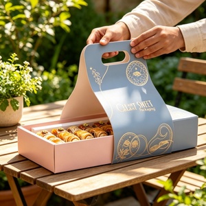Custom Dessert Food Gift Box Coffee Series Packaging Takeout <strong>Baklava</strong> Chocolate Dates Box Kernels Tiramisu Cake Box - Product Image 5