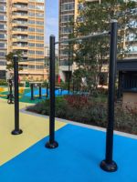 Equipo de Ejercicio al Aire Libre, Tubo de Acero Inoxidable, Ecológico y Duradero, Equipo de Gimnasio para Parques Públicos y Comunidades