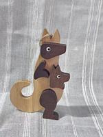 Figurines de kangourou et de koala en bois sculpté personnalisées, écologiques, très vendues, jouets, cadeaux, souvenirs, directement de l'usine