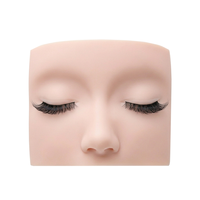 Tête de mannequin 3D pour la formation aux extensions de cils - Petite poupée en PVC pour les écoles et académies de beauté - Outil de pratique des extensions de cils