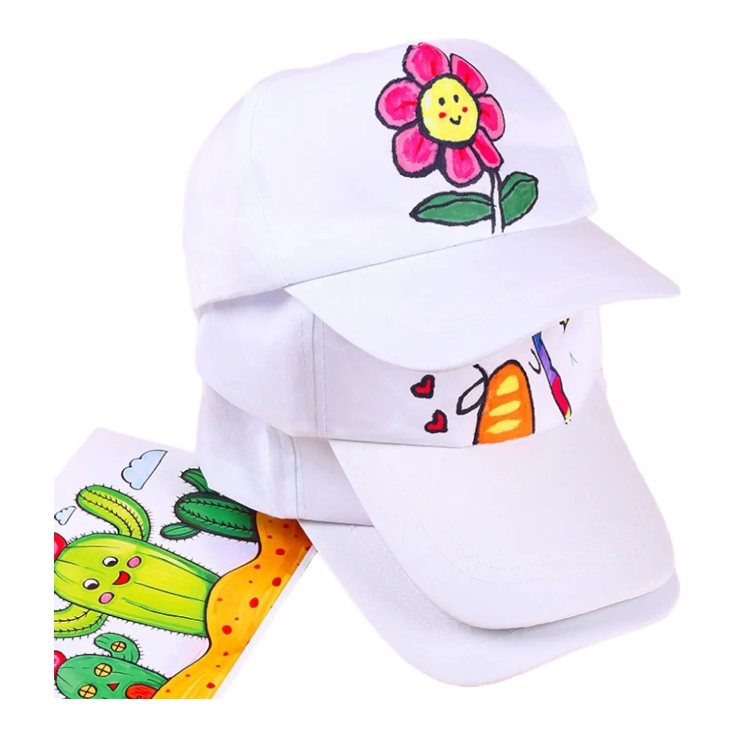 Chapeau blanc pour enfants pour la peinture créative