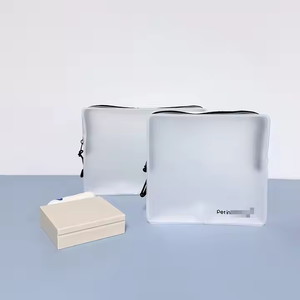Giveaway Small Bag Clear Biodegradable TPU Cosmetic Hot-Sale TPU Makeup Skincare Brand Promotion Zipper Bag