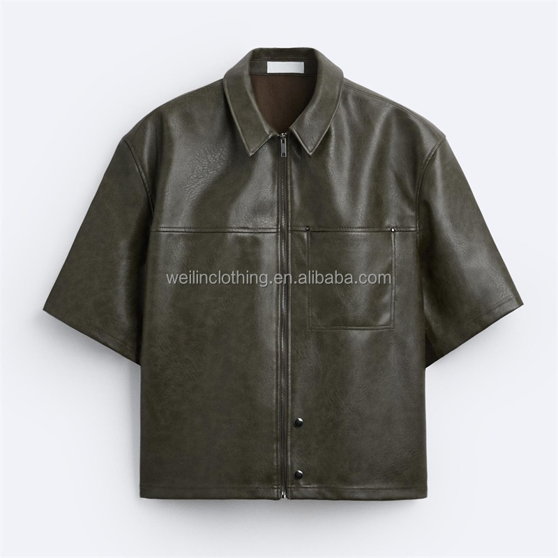 AURALEE LAMB LEATHER HALF SLEEVED SHIRTS Half Shirt - Half