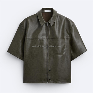 トップス AURALEE LAMB LEATHER HALF SLEEVED SHIRTS AURALEE（オーラリー）の「AURALEE LAMB LEATHER HALF-SLEEVE