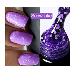Nouvel arrivage de vernis à ongles en gel Uv/Led Soak Off Shimmer Snowflake Nail Gel Polish Hybrid Nail Glitter Sequins Gel Vernis - Product Image 3