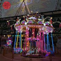 Manège d'aventure géant en fibre de verre pour parc d'attractions extérieur, 16 places, chaise volante, jeux mécaniques, divertissement