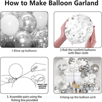 Ensemble de ballons blancs macaron pour décoration de fête d'anniversaire, demande en mariage, décoration de chambre de mariage, arche de ballons