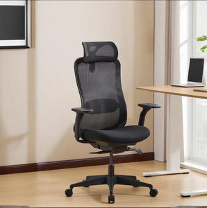 จัดส่งฟรีเฟอร์นิเจอร์สำนักงานที่เท้าแขน3D หรูหราพนักพิงสูงหลังผู้บริหารผ้าตาข่ายมีพนักพิงศีรษะ - Product Image 3