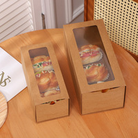 Boîtes de boulangerie style Ins avec fenêtre transparente, grande capacité, pour gâteaux, pains, tartes aux œufs, desserts – Vente en gros