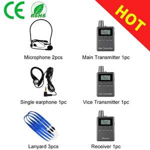 Guide touristique sans fil Explainer un à plusieurs deux à plusieurs Système d'équipement de traduction de <span class=keywords><strong>langue</strong></span> sans fil - Product Image 2
