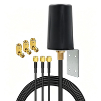 Antenne de cabinet 4G double fonction monobloc, grande lanterne trois-en-un WIFI GPS étanche, forme champignon, 10 bandes 2.4GHz/5GHz IP65