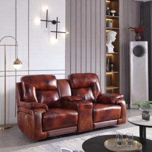 <strong>2026</strong> <strong>New</strong> Supplier Hot Selling Leisure Adjustable Top Grain Leather Electric Private Cinema <strong>Recliner</strong> Home Theater Sofa - Product Image 6