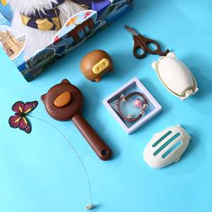 Pet <b>Gift</b> <b>Set</b> Cartoon Washable Lint Roller-Portable Detachable Reusable Personalized Silk Screen Printed Plastic Holiday-Themed - Product Image 4