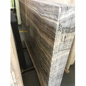 GREY ONYX Polish Tobacco Brown Royal Wooden Grain Zebrano Marble Tile