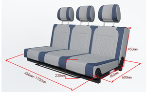 مقعد ثلاثي قابل للطي للمركبات الترفيهية مع أحزمة أمان ثلاثية النقاط، من المصنع مباشرة - Product Image 3