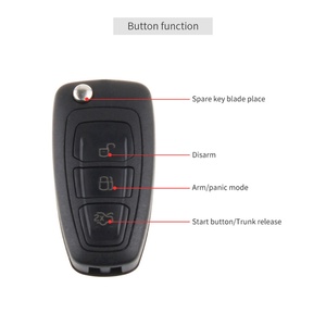 Auto Start Engine Smart Entry Car Alarm Push Button Start Keyless Entry System - Product Image 2