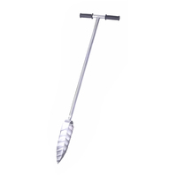Sonde d'échantillonnage de sol multi-styles en acier inoxydable avec poignée tubulaire en T, pédale et éjecteur d'échantillons