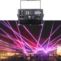 Luz Láser Profesional RGB 21/30W IP65 para Exteriores con Control Remoto por Aplicación Móvil, para Discotecas, Escenarios, Teatro, Bodas, Clubes Nocturnos, Espectáculos y Fiestas