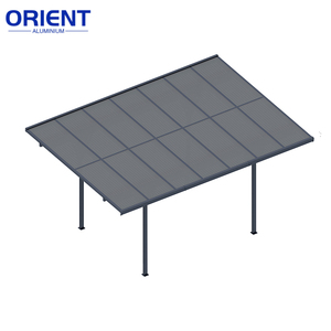 Auvent de haute résistance avec structure en aluminium moderne, idéal pour les zones de détente, les cours arrière, les terrasses, les bords de piscine, les pelouses et les allées. - Product Image 1