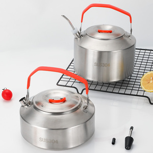 Di động cắm trại dã ngoại ngoài trời bằng thép không gỉ kim loại nước ấm đun nước Pan chậu <span class=keywords><strong>Set</strong></span> Cookware <span class=keywords><strong>Set</strong></span> - Product Image 3