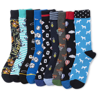 Chaussettes pour hommes avec logo personnalisé Chaussettes amusantes pour hommes Calcetines Por Mayor