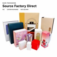 Boîte d'emballage magnétique rigide en carton recyclable sur mesure, boîte cadeau pliante de luxe avec couvercle magnétique