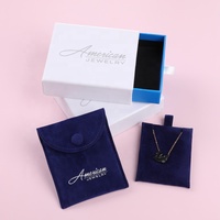 Boîte à bijoux en carton rigide avec logo personnalisé, écologique et tendance, boîte à bijoux avec tiroir, emballage cadeau