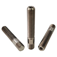Pernos y Tuercas de Titanio GR5 M8*55mm de Alta Calidad, Pernos de Doble Extremo con Cabeza Hexagonal, Pernos de Rueda en Oferta