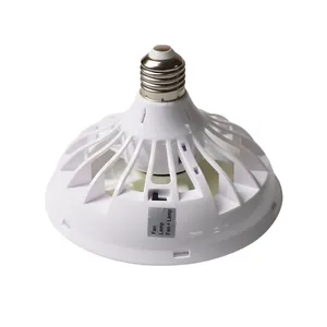 Nuevo listado LED luz blanca ventilador silencioso interior tres engranajes modo de luz ventilador techo E27 enchufe ventilador luz para dormitorio Cocina - Product Image 1