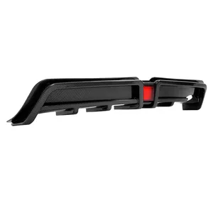 ดิฟฟิวเซอร์กันชนหลังพร้อมไฟ LED สำหรับ Honda <span class=keywords><strong>Civic</strong></span> <span class=keywords><strong>2006</strong></span>-2011 สไตล์ Mugen RR คาร์บอนไฟเบอร์ - Product Image 4
