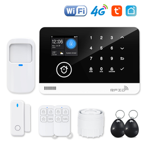 Bán Hot Home Hệ thống an ninh xách tay ABS chất liệu điều khiển di động với bảo vệ an toàn Wifi + 4 gam <span class=keywords><strong>GSM</strong></span> nhà báo động - Product Image 4