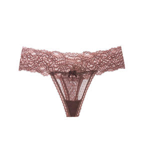 性感蕾丝内裤女透明低腰镂空丁字裤女三角裤无缝丁字裤内衣0369 - Product Image 6