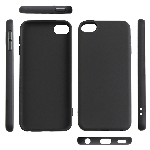For iPod Touch 5/6/7 Case Black Matte Anti-Scratch Shockproof Soft TPU Mobile Phone Cover for iPod Touch 5th 6th 7th Generation