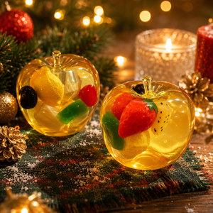 Transparentes Vaseline-Apfel-Squishy-Fidget-Spielzeug, formbar, nicht zurückfedernd, Quetsch-Stressabbau-Spielzeug, Frucht-Entspannungsspielzeug, Weihnachtsgeschenk - Product Image 3
