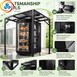 Distributeur automatique de bouquets de fleurs fraîches Winnsen 24h/24, grand casier intelligent en libre-service, écran tactile 22 pouces, conforme ADA, avec système de refroidissement - Product Image 6