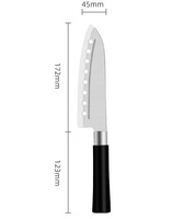 GHP Accessoires de cuisine à bas prix Couteaux de chef polyvalents antiadhésifs de 7 pouces Couteau à sushi japonais en acier inoxydable 3Cr14