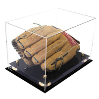 Boîte de présentation verticale de luxe en acrylique pour gants de boxe UFC MMA, étui de présentation pour gants de combat MMA