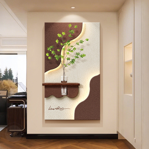 Porche <span class=keywords><strong>Peinture</strong></span> Décorative <span class=keywords><strong>Simulation</strong></span> Hydroponique Plante Verte <span class=keywords><strong>Peinture</strong></span> De Grès En Trois Dimensions Lumière LED <span class=keywords><strong>Peinture</strong></span> Mur Art - Product Image 1